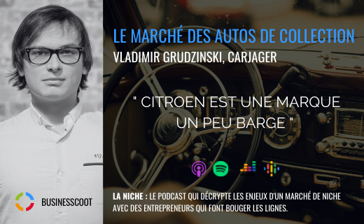 Lire la suite à propos de l’article Podcast : Le marché des automobiles de collection avec Vladimir Grudzinski, fondateur de Carjager