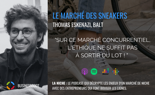 Lire la suite à propos de l’article Podcast : Le marché des sneakers avec Thomas Eskenazi, cofondateur de Balt
